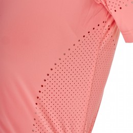 Equestro SS26 поло Perforated молнией женский