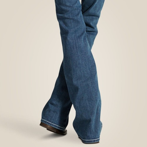 Ariat Mid Rise Whipstitch Boot Cut Jeans