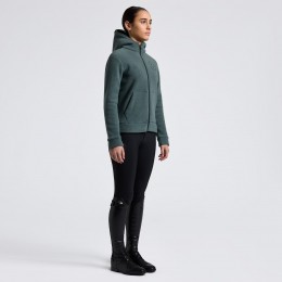 Cavalleria Toscana FW25 CT флисовый худи на молнии с Orbit Embroidered логотип унисекс