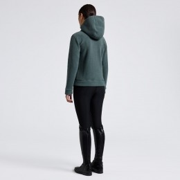 Cavalleria Toscana FW25 CT флисовый худи на молнии с Orbit Embroidered логотип унисекс