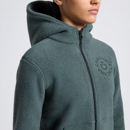 Cavalleria Toscana FW25 CT флисовый худи на молнии с Orbit Embroidered логотип унисекс