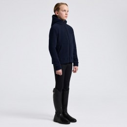 Cavalleria Toscana FW25 CT флисовый худи на молнии с Orbit Embroidered логотип унисекс