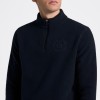 Cavalleria Toscana FW25 CT Men's Fleece Half-Zip Sweater