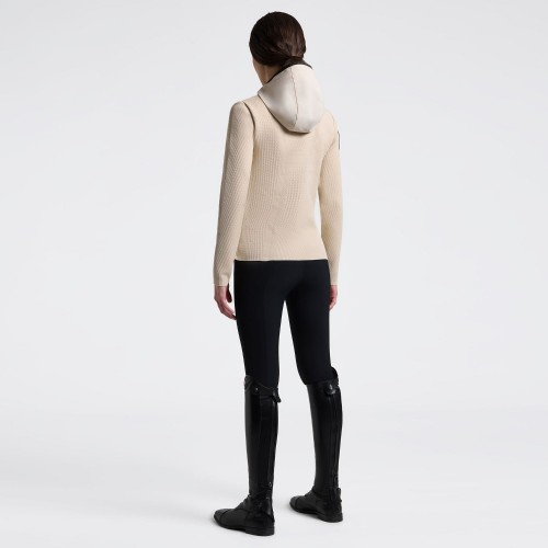 Cavalleria Toscana SS26 CT Hybrid Lightweigh Tech Knit Hooded Jacket Women's