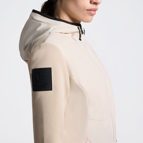 Cavalleria Toscana SS26 CT Hybrid Lightweigh Tech Knit Hooded Jacket Women's