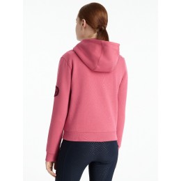 LeMieux AW25 Young Rider Hettie худи с с короткой молнией Cranberry
