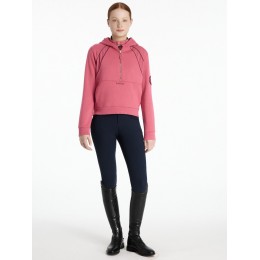LeMieux AW25 Young Rider Hettie худи с с короткой молнией Cranberry