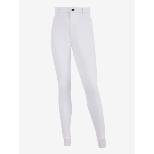 LeMieux Core Young Rider Boys' Sport Breeches with Full-Seat Grip White