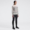 Cavalleria Toscana SS26 CT Stripe Jacquard Merino Crew Neck Women's Sweater