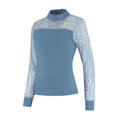 Mrs. Ros SS26 Competition Shirt Mesh Logo Blush Noir