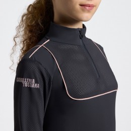 Cavalleria Toscana SS26 CT L/S джерси Piping тренировочный поло для девочек