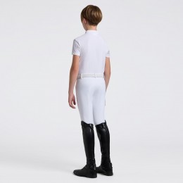Cavalleria Toscana SS26 CT Insert Micro-Perforated джерси S/S тренировочный поло для мальчиков'