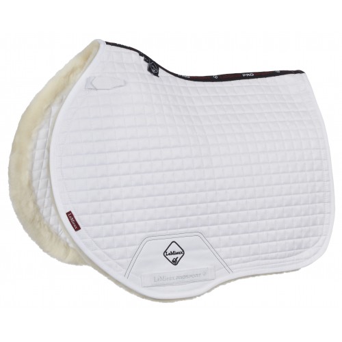 LeMieux Merino+ Sensitive Skin Saddle Pad White
