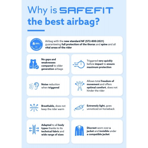Seaver SAFEFIT Airbag Vest Crystal Rain