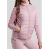 Montar SS26 MoLila Hybrid Jacket with Champagne Crystal Tape and Crystals, Candy Pink