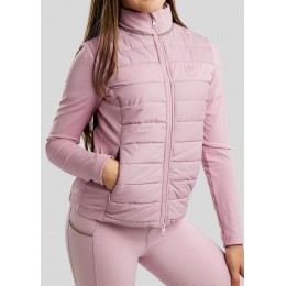 Montar SS26 MoLila Hybrid куртка с Champagne Crystal Tape и Crystals, Candy розовый