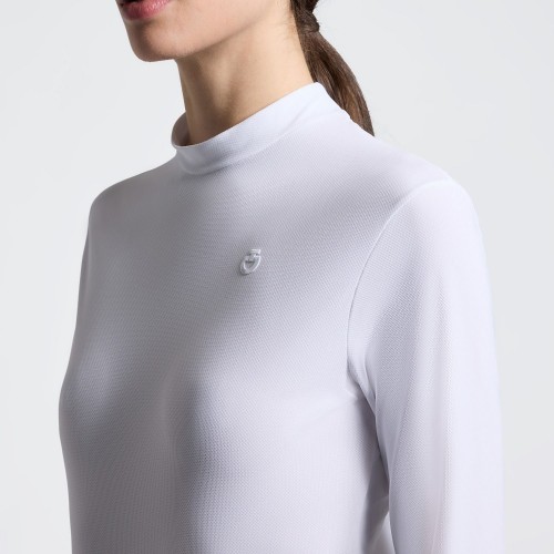 Cavalleria Toscana SS26 CT Jersey L/S Training Polo 3D Stamp Logo Women's
