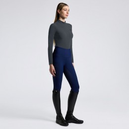 Cavalleria Toscana SS26 CT джерси L/S тренировочный поло 3D Stamp логотип женский