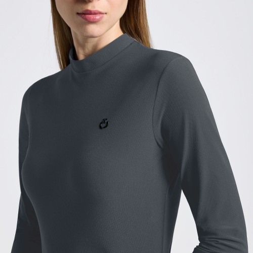 Cavalleria Toscana SS26 CT Jersey L/S Training Polo 3D Stamp Logo Women's