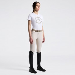 Cavalleria Toscana SS26 CT Floral Embroidery женский футболка