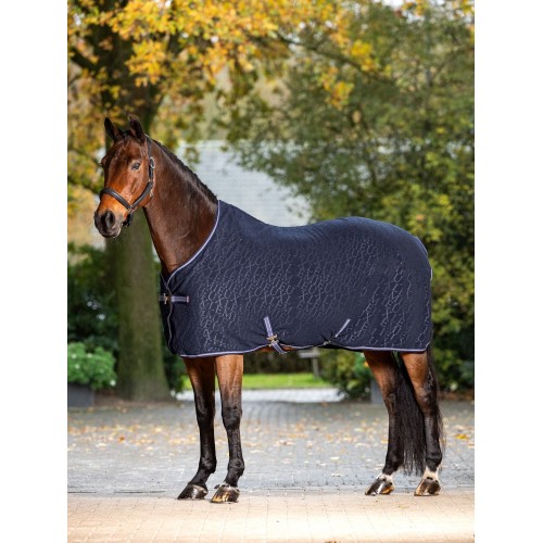 LeMieux AW25 Arika Monogram Fleece Rug Navy