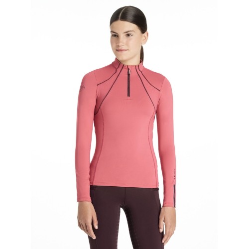 LeMieux AW25 Young Rider Mia Mesh Base Layer Cranberry