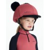 LeMieux AW25 Mini Double Pom Hat Silk Cranberry