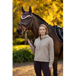 LeMieux AW25 Henrietta худи с с короткой молнией Almond