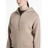 LeMieux AW25 Henrietta Hoodie with half zip Almond