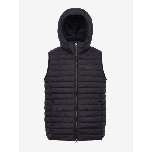 LeMieux CORE Men's Puffer Gilet with Hood Black