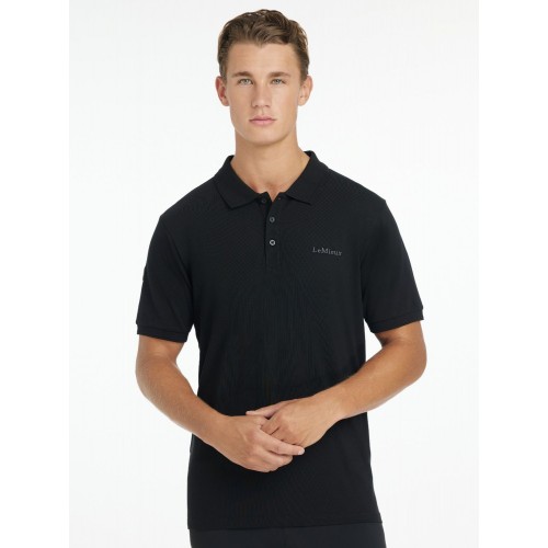 LeMieux CORE Men's Classic Polo Shirt Black