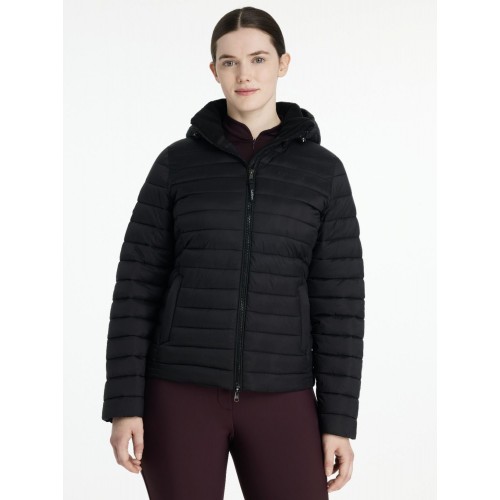 LeMieux CORE Rose Puffer Jacket with Hood Black