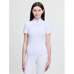 LeMieux SS26 Young Rider Brilliance Livvy с коротким рукавом турнирный рубашка