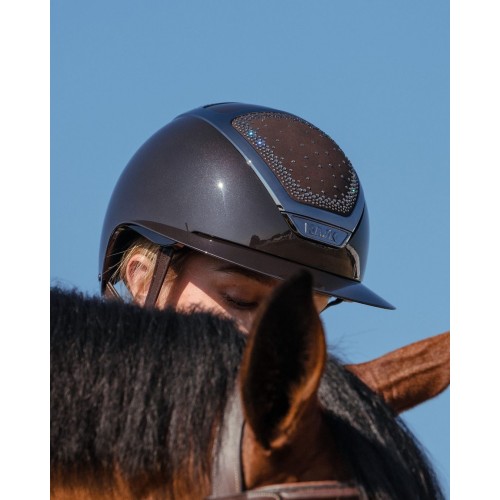Kask Star Lady Pure Shine Chrome 2.0 Espresso Brown Crystals In-Out Greige