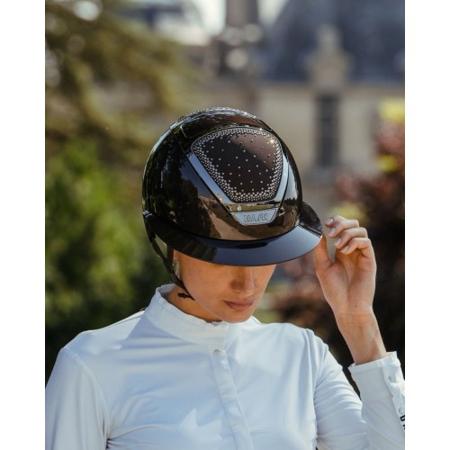Kask Star Lady Pure Shine Chrome 2.0 Espresso Brown Crystals In-Out Greige