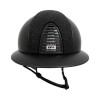 KEP Italia Cromo 2.0 Textile Black Polo Vanity Black Black Jet SW Textile Frame Mirror Black Sub Button