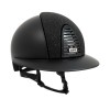 KEP Italia Cromo 2.0 Textile Black Polo Vanity Black Black Jet SW Textile Frame Mirror Black Sub Button