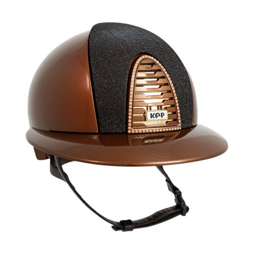KEP Italia Cromo 2.0 Metal Bronze Polo Galassia Chocolate Champagne SW Frame Gold Sub Button Brown Chinstrap
