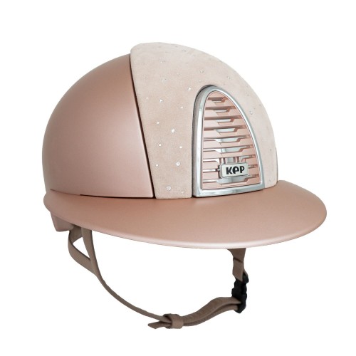 KEP Italia Cromo 2.0 Metal Opaque Peach Polo Goccia Pink Silver Frame Cirpria Chinstrap
