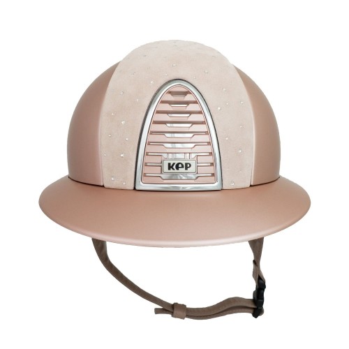 KEP Italia Cromo 2.0 Metal Opaque Peach Polo Goccia Pink Silver Frame Cirpria Chinstrap