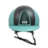 KEP Italia Cromo 2.0 Textile Turquoise Textile Black Front Grid Chinstrap