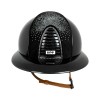 Kep Italia Cromo 2.0 Diamond Black Polo Nebula Silver Swarovski Frame  Cognac Chin Strap