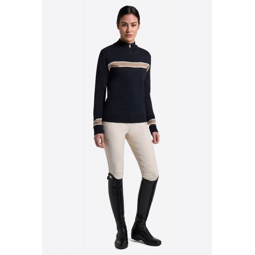 RG FW25 RG Wool Blend Half Zip Sweater Women