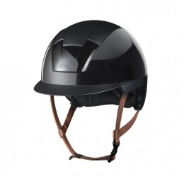 Kask Kooki Shine чёрный с Light коричневый Chinstrap