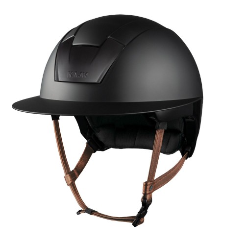 Kask Kooki Lady Shadow Black with Light Brown Chinstrap