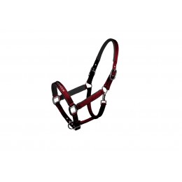 Equestrian Stockholm Line Bordeaux недоуздок