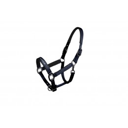 Equestrian Stockholm Line Midnight синий недоуздок