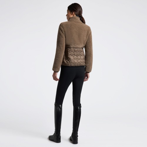 Cavalleria Toscana FW25 CT Teddy Bear Fleece + Nylon Zip-Up Women's Jacket