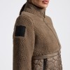 Cavalleria Toscana FW25 CT Teddy Bear Fleece + Nylon Zip-Up Women's Jacket