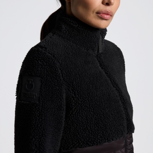 Cavalleria Toscana FW25 CT Teddy Bear Fleece + Nylon Zip-Up Women's Jacket